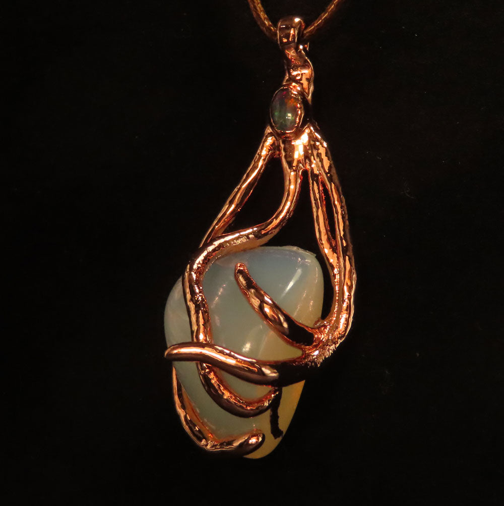 Opalite & Triplet Opal Pendant
