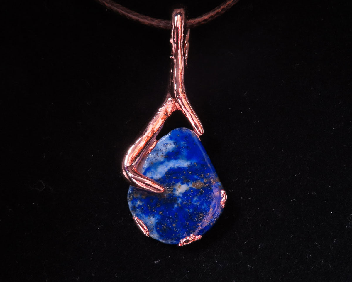 Lapis & Roots Pendant