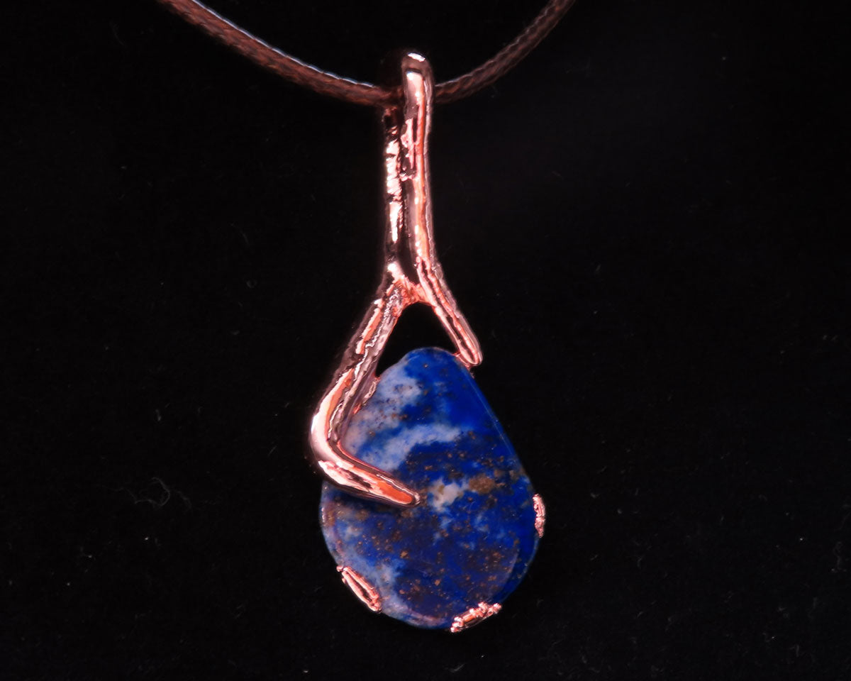 Lapis & Roots Pendant