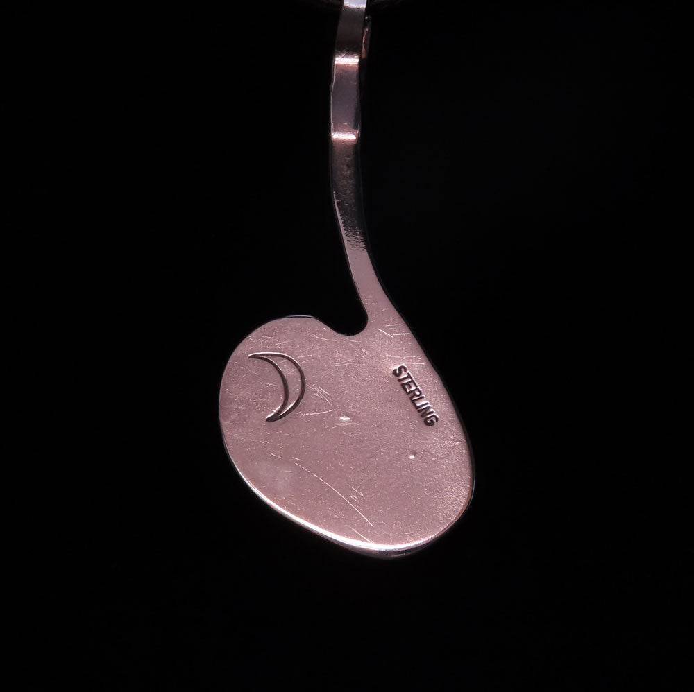 Silver Pendant with Triplet Opal & Silver Beads