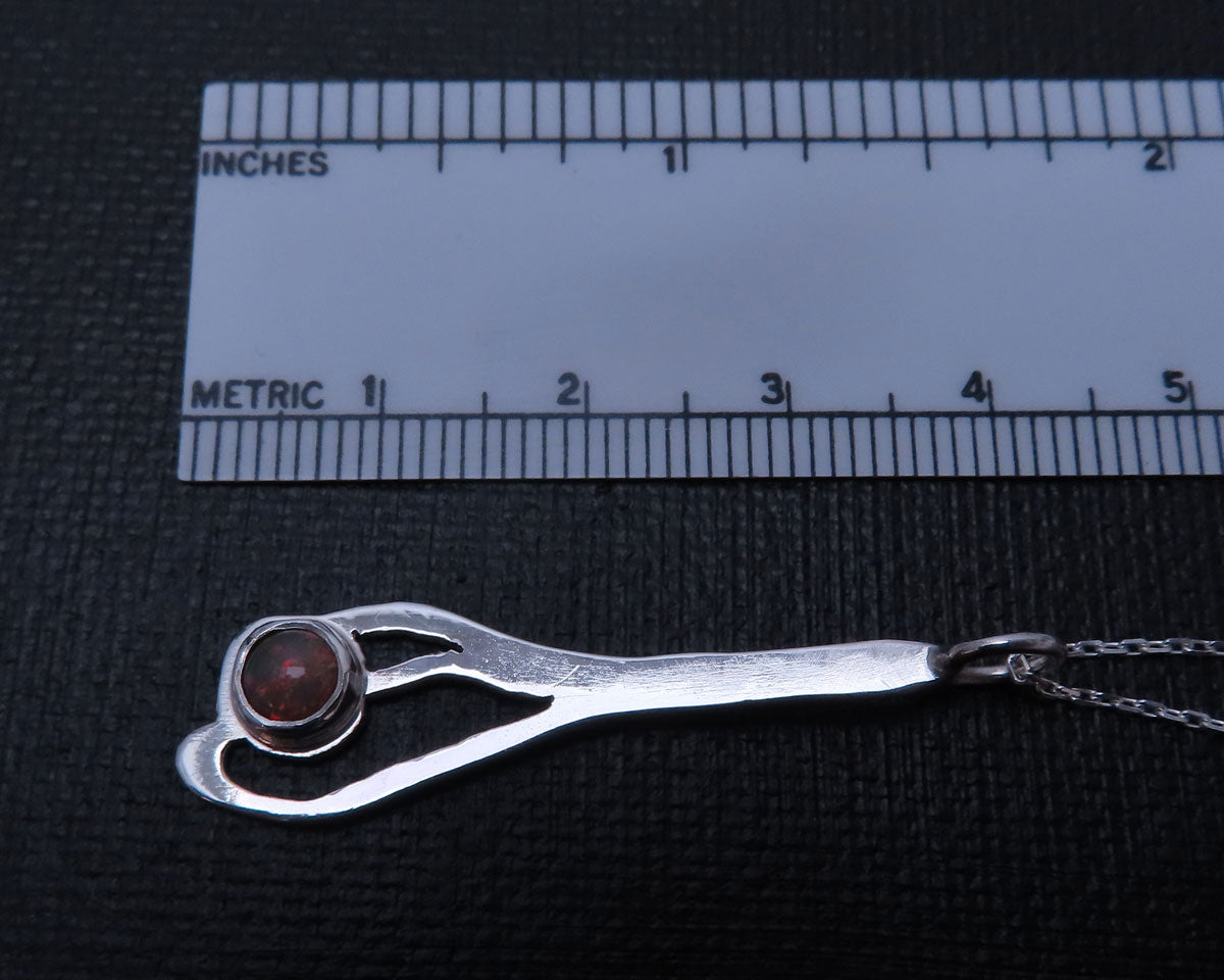 Sterling Silver with Black Opal